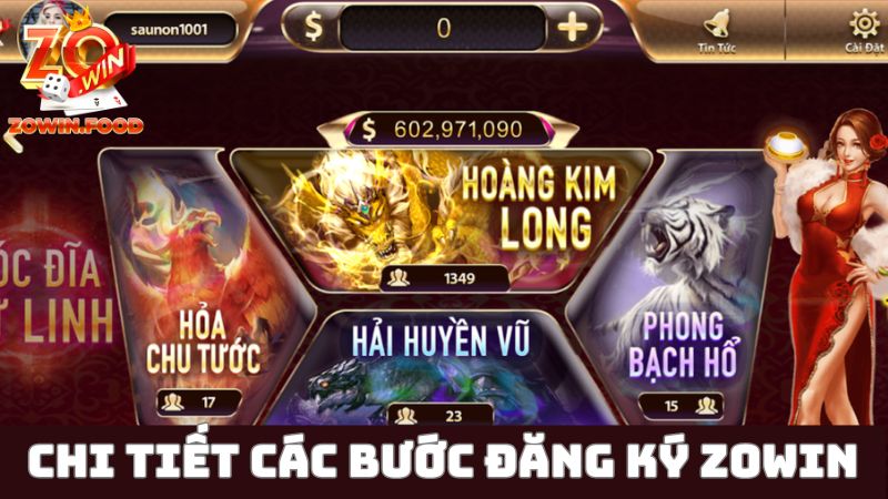Hướng dẫn cách đăng ký ZOWIN miễn phí, +50K freebet 20 1 Chi tiết các bước đăng ký tài khoản game tại ZOWIN